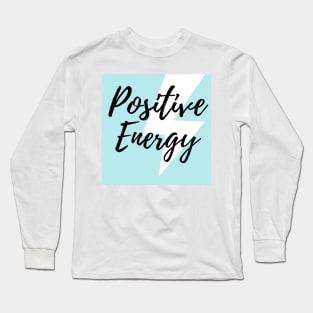 Positive Energy Thunder Blue Design Long Sleeve T-Shirt